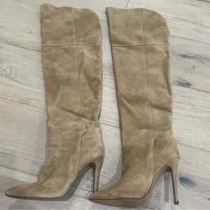 Alice & Olivia |  Tan Suede | Over-the-Knee | 3” Heel Boots | Size 9